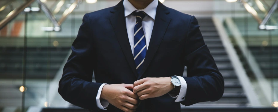 person standing near the stairs
